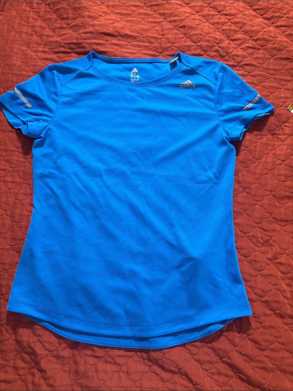 adidas Women's Bright Blue Short Sleeve Active Tee